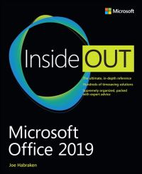 Book Cover for Microsoft Office 2019 Inside Out by Joseph W Habraken