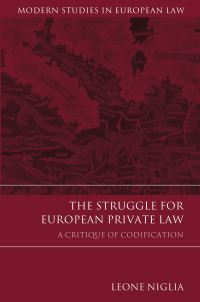 Book Cover for The Struggle for European Private Law by Leone Niglia