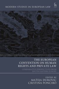 Book Cover for The European Convention on Human Rights and Private Law by Mateja Durovic, Cristina Poncibò
