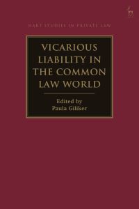 Book Cover for Vicarious Liability in the Common Law World by Paula Giliker