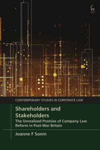 Book Cover for Shareholders and Stakeholders by Joanne F Sonin