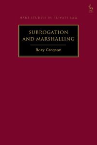 Book Cover for Subrogation and Marshalling by Rory Gregson