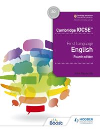 Book Cover for First Language English. Cambridge IGCSE by John Reynolds