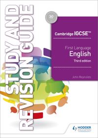Book Cover for Cambridge IGCSE First Language English. Study and Revision Guide by John Reynolds