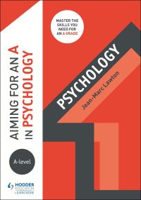 Book Cover for Aiming for an A in A-Level Psychology by JeanMarc Lawton
