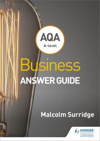 Book Cover for AQA A-Level Business. Answer Guide (Surridge and Gillespie) by Malcolm Surridge