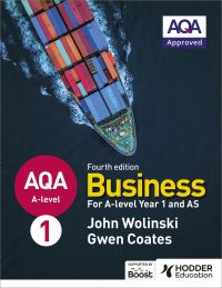 Book Cover for AQA A-Level Business. 1 by John Wolinski, Gwen Coates