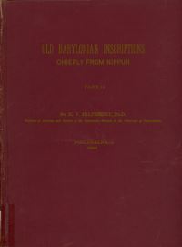 Book Cover for The Excavations in Assyria and Babylonia by H V Hilprecht