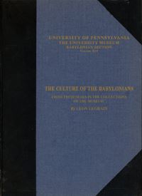 Book Cover for The Culture of the Babylonians by Leon Legrain