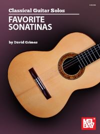 Book Cover for Classical Guitar Solos - Favorite Sonatinas by David Grimes