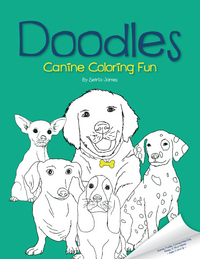 Book Cover for Doodles Canine Coloring Fun by Setria James