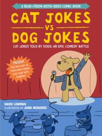 Book Cover for Cat Jokes Vs. Dog Jokes by David Lewman