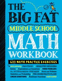 Book Cover for The Big Fat Middle School Math Workbook by 