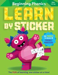 Book Cover for Learn by Sticker: Beginning Phonics by Workman Publishing