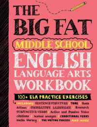 Book Cover for The Big Fat Middle School English Language Arts Workbook by Workman Publishing