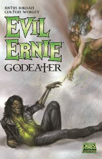 Book Cover for Evil Ernie. Godeater by Justin Jordan