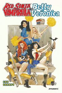 Book Cover for Red Sonja and Vampirella Meet Betty and Veronica. Volume One by Amy Chu