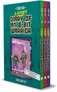 Book Cover for A Noob's Diary of an 8-Bit Warrior Box Set by Cube Kid, Pirate Sourcil, Cube Kid