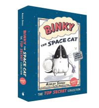 Book Cover for Binky the Space Cat by Ashley Spires