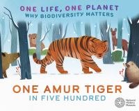 Book Cover for One Amur Tiger in Five Hundred by Sarah Ridley, England Natural History Museum London