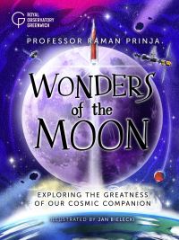 Book Cover for Wonders of the Moon by Raman Prinja, Greenwich Royal Observatory, Royal Museums Greenwich