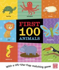 Book Cover for First 100 Animals by Villie Karabatzia