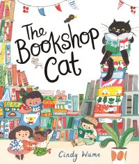 Book Cover for The Bookshop Cat by Cindy Wume