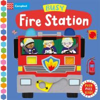 Book Cover for Busy Fire Station by Rebecca Finn