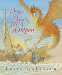 Book Cover for Three Tasks for a Dragon by Eoin Colfer