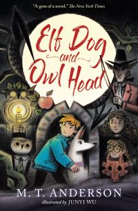 Book Cover for Elf Dog and Owl Head by M T Anderson