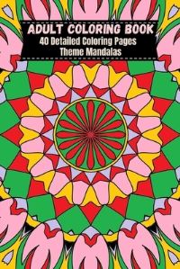 Book Cover for Adult Coloring Book 6X9 Mandalas by Martina Jackson