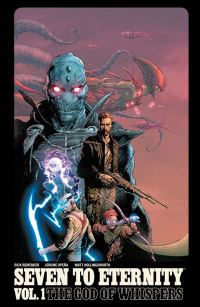 Book Cover for The God of Whispers by Rick Remender