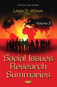 Book Cover for Social Issues Research Summaries (With Biographical Sketches). Volume 3 by Lewis D Wilson