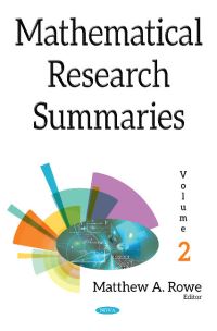 Book Cover for Mathematical Research Summaries. Volume 2 by Matthew A Rowe