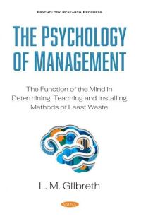 Book Cover for The Psychology of Management by Lillian Moller Gilbreth