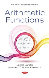 Book Cover for Arithmetic Functions by J Sándor, Krassimir Todorov Atanassov