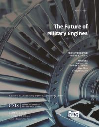 Book Cover for The Future of Military Engines by Andrew P Hunter, Gabriel Coll, Asya Akca, Schuyler Moore