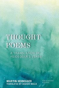 Book Cover for Thought Poems by Martin Heidegger