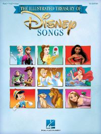 Book Cover for The Illustrated Treasury of Disney Songs by Hal Leonard Corp