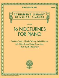 Book Cover for 16 Nocturnes for Piano by Hal Leonard Corp