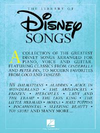 Book Cover for The Library of Disney Songs by Hal Leonard Corp