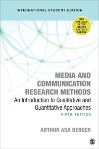 Book Cover for Media and Communication Research Methods by Arthur Asa Berger