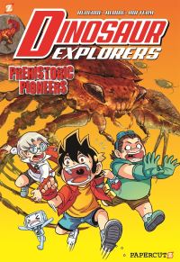 Book Cover for Dinosaur Explorers. Volume 1 Prehistoric Pioneers by Albbie, Redcode