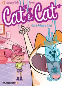 Book Cover for Girl Meets Cat by Cazenove, Hervé Richez