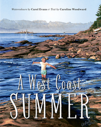 Book Cover for A West Coast Summer by Caroline Woodward