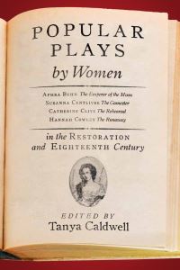 Book Cover for Popular Plays by Women in the Restoration and Eighteenth Century by Tanya Caldwell