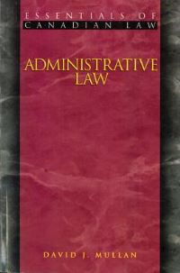Book Cover for Administrative Law by David Mullan