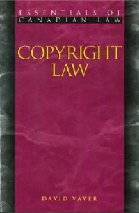 Book Cover for Copyright Law by David Vaver