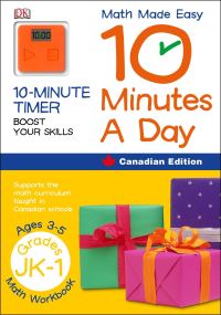 Book Cover for Math Made Easy 10 Minutes A Day Grade Jk 1 by DK