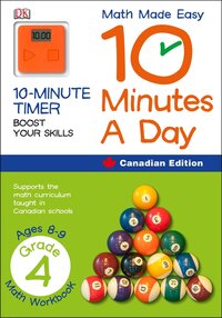 Book Cover for Math Made Easy 10 Minutes A Day Grade 4 by DK